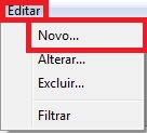 Botão Editar - Novo no módulo de Bancos Editar - Novo no módulo de Bancos