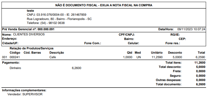 Documento em impressora A4 210mm Documento em impressora A4
